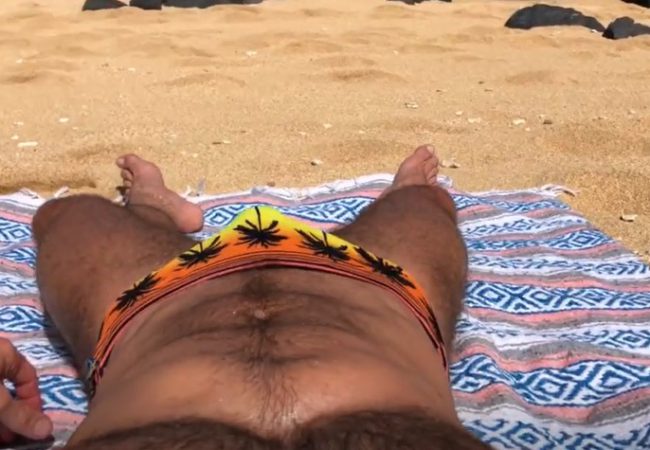 Kauai Beach Tanning Peek-a-Boo